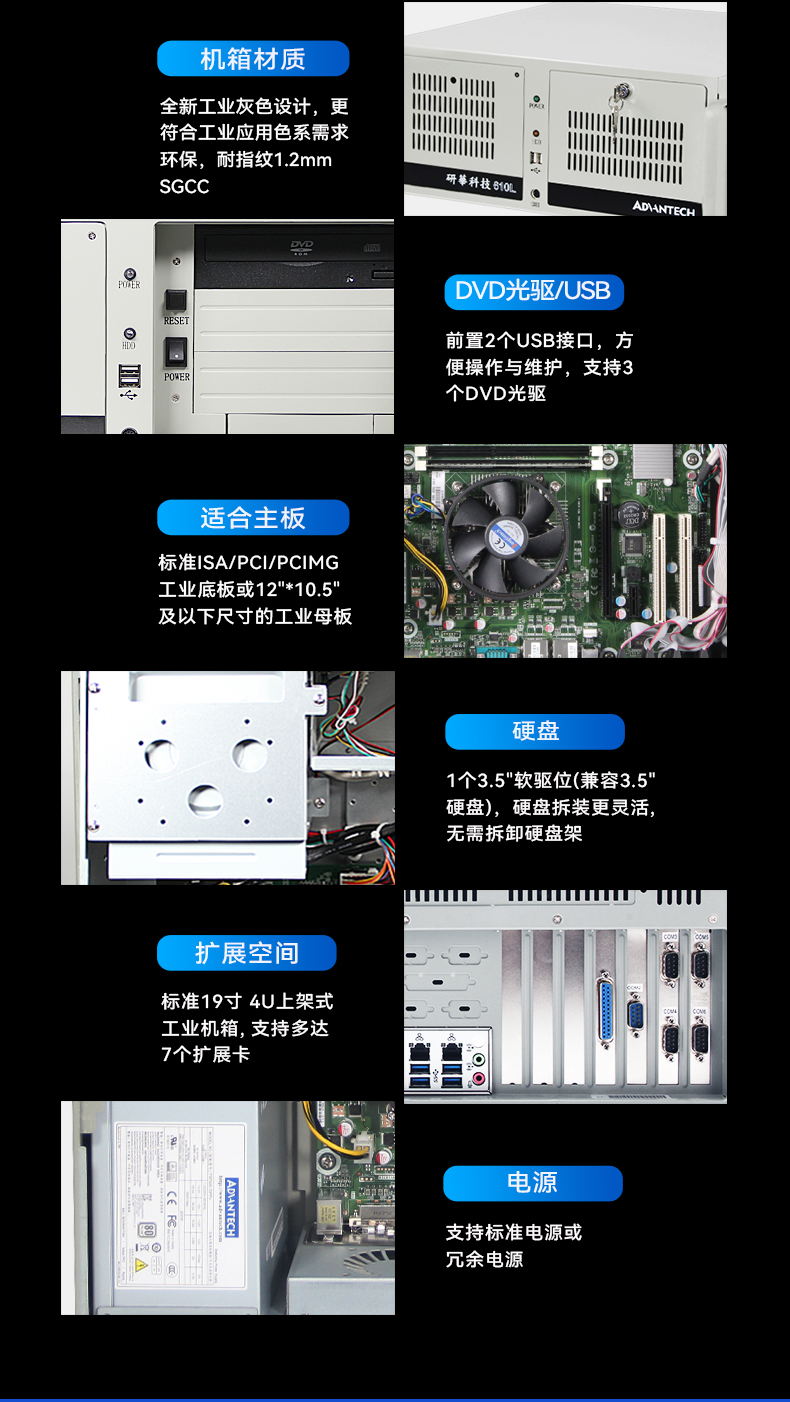 研華4U工控機,機器視覺工業(yè)電腦,IPC-610L-708G2.jpg